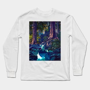 Maxfield Parrish The Glen Art Print 1936 American Painter Neo-Classical Long Sleeve T-Shirt